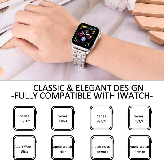 Classic Watch Band Compatible with Apple Watch Band (38/40-42/44-46/49mm)