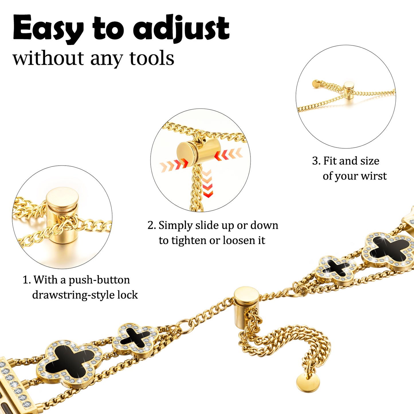 Flower Stainless Steel Watch Band Compatible for Apple Watch Band 38mm/40mm/41mm/42mm Series 10 9 8 7 SE 6/5/4 Women Stainless Steel IWatch Band for iWatch Bands Series 3/2/1