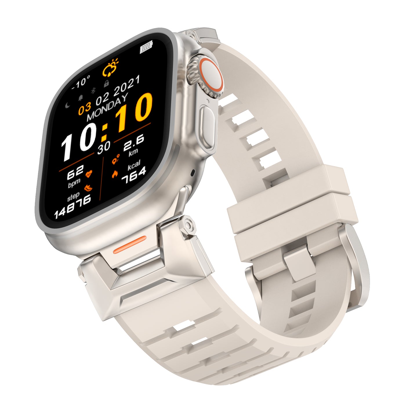 Sport Rugged Straps Compatible with Apple Watch Series 1-9 SE Ultra 2 (38/40-42/44-46/49mm)