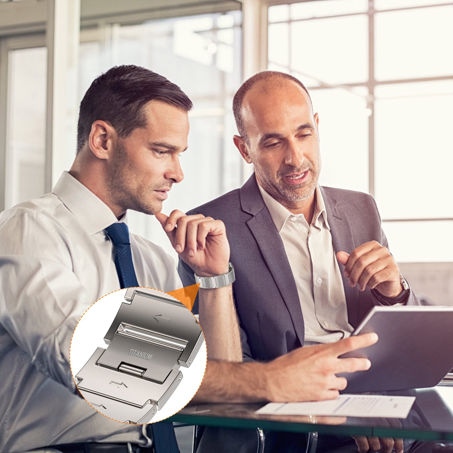 Titanium Watch Band Compatible With Apple Watch Series 1-10 Ultra (42-44-45-46-49mmmm)