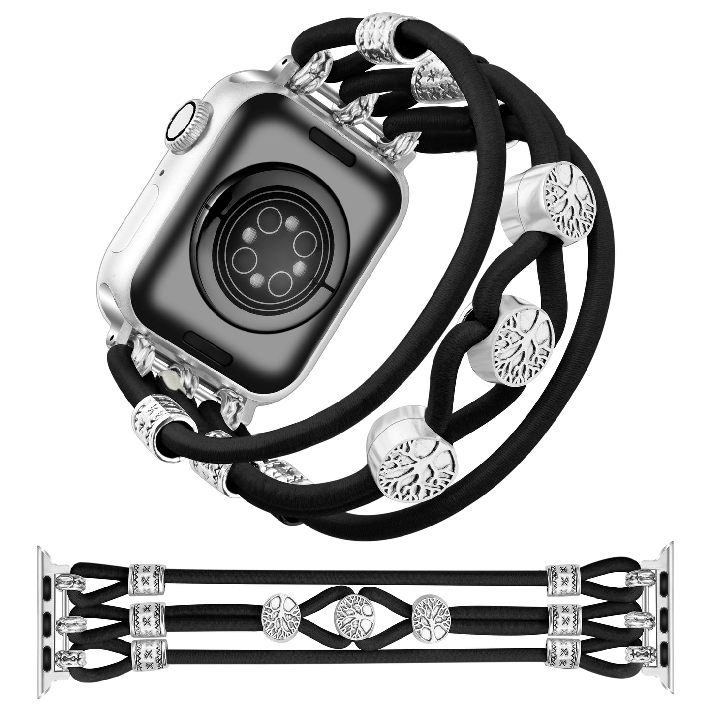 Stretchy Watch Band Compatible with Apple Watch Series 1-10 (38/40-42/44-46/49mm)