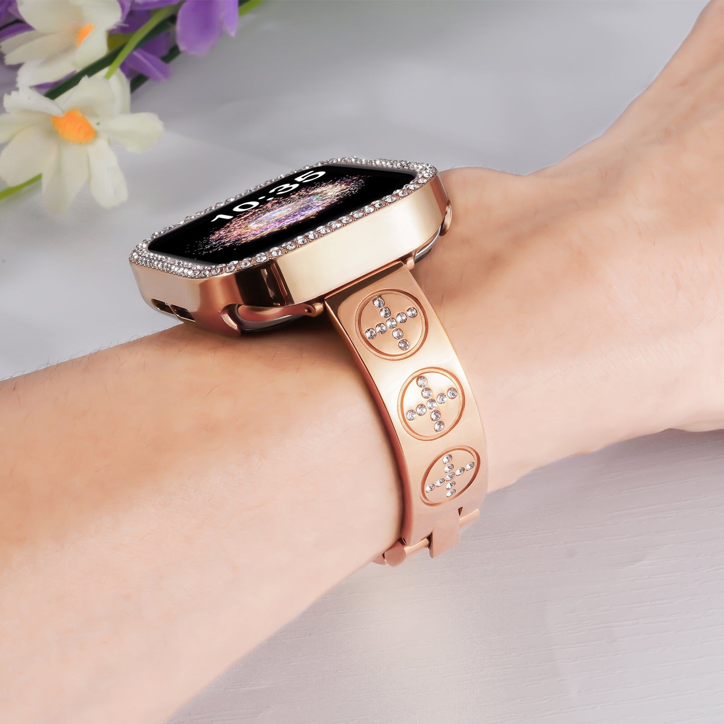 Watch Band and Case Compatible With Apple Watch Series 1-10 (38/40-42/44-46/49mm)