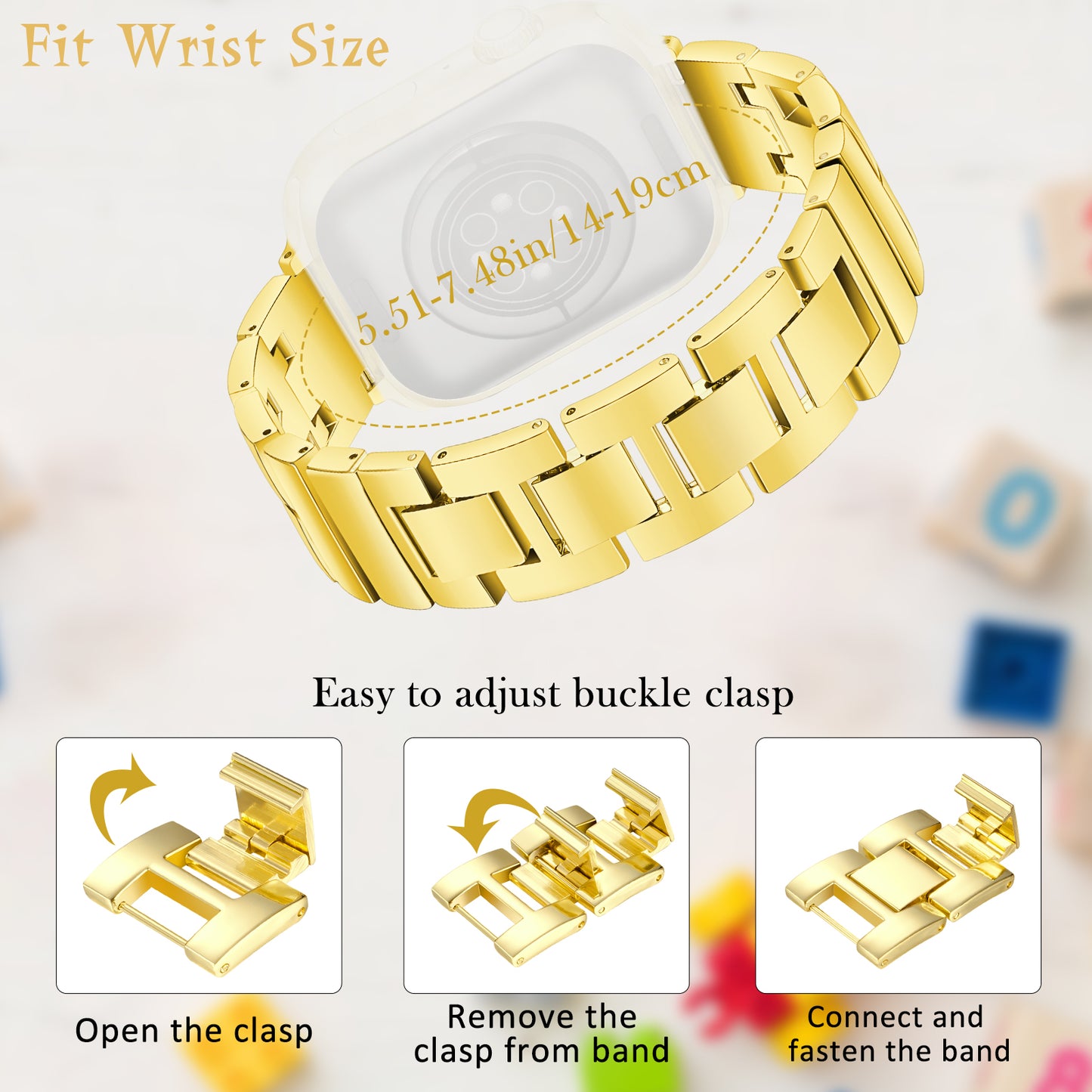 Skimemry Color Stone Watch Bands Compatible with Apple Watch 41mm 38mm 40mm 42mm 44mm 45mm 46mm, Stainless Steel Watch Band Bracelet for Iwatch Band for Series 10 9 8 7 6 5 4 3 2 1