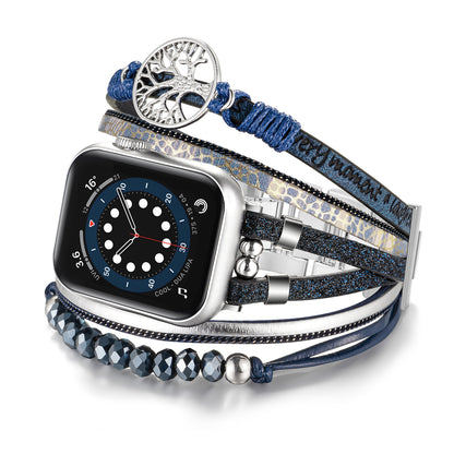 Skimemry Boho Multilayer Wrap Strap Apple Watch Bands for iWatch Series 1-10/SE (38/40-42/44-46/49mm)