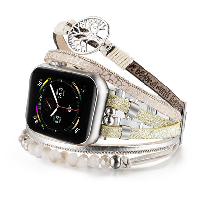 Skimemry Boho Multilayer Wrap Strap Apple Watch Bands for iWatch Series 1-10/SE (38/40-42/44-46/49mm)