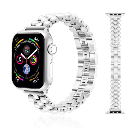 Pearl Watch Band Compatible with Apple Watch Series 1-10 (38/40-42/44-46/49mm)
