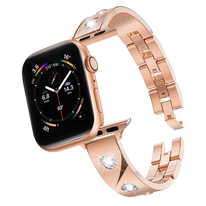 Fancy Dress Diamond Watch Band With Apple Watch  (38/40-42/44-46/49mm)