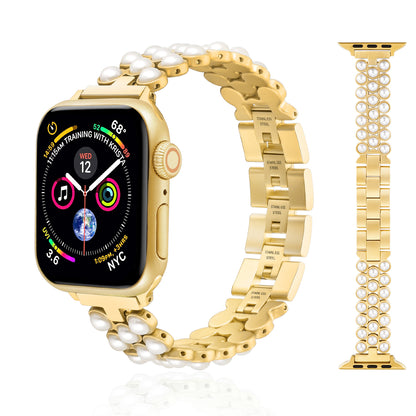 Pearl Watch Band Compatible with Apple Watch Series 1-10 (38/40-42/44-46/49mm)