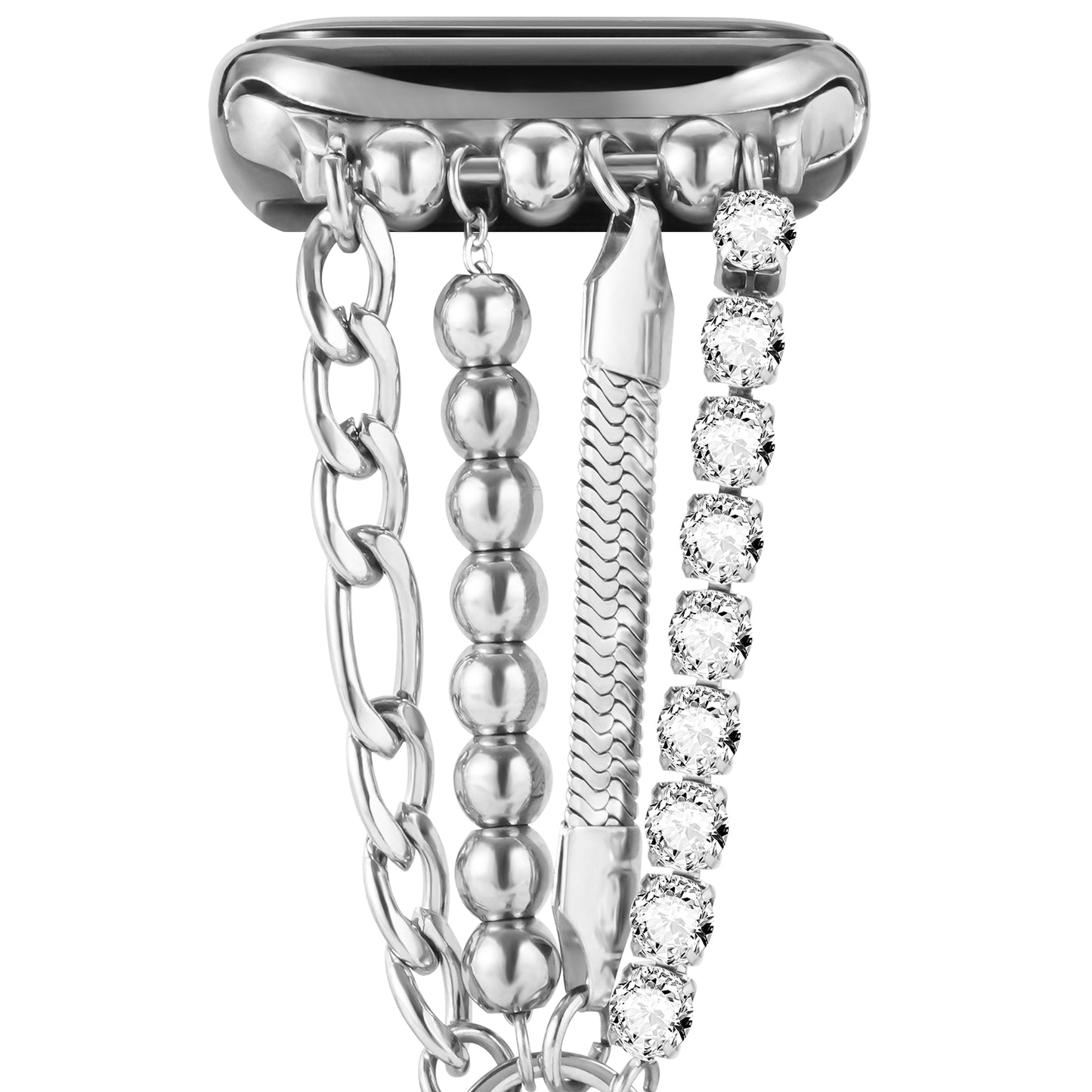 Skimemry Women’s Slim Gold Stainless Steel Chain Band Compatible with Apple Watch Series 1–10/SE (38/40-42/44-46mm)