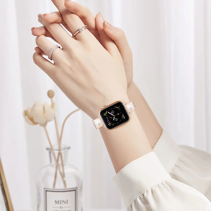 Fancy Dress Diamond Watch Band With Apple Watch  (38/40-42/44-46/49mm)