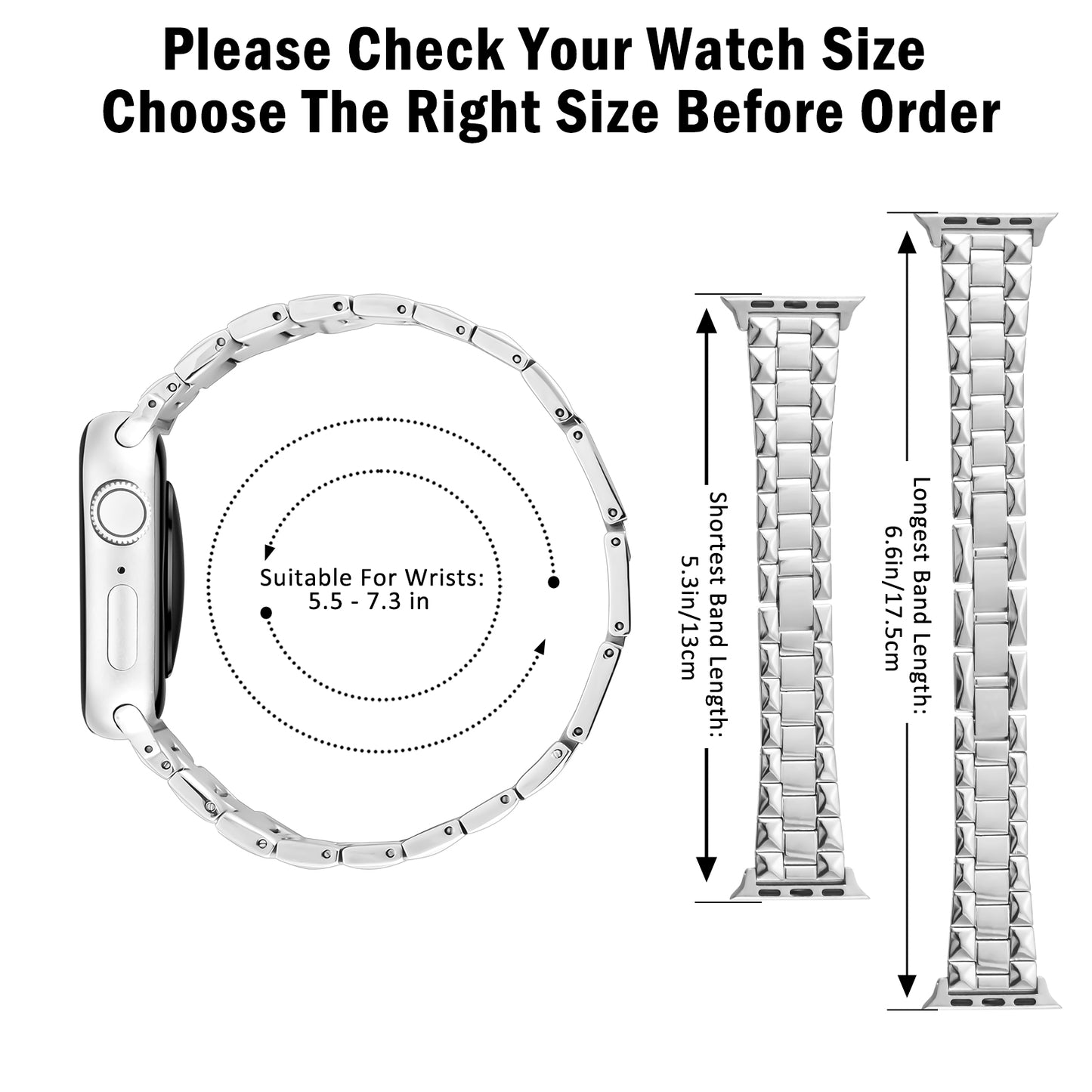Classic Watch Band Compatible with Apple Watch Band (38/40-42/44-46/49mm)