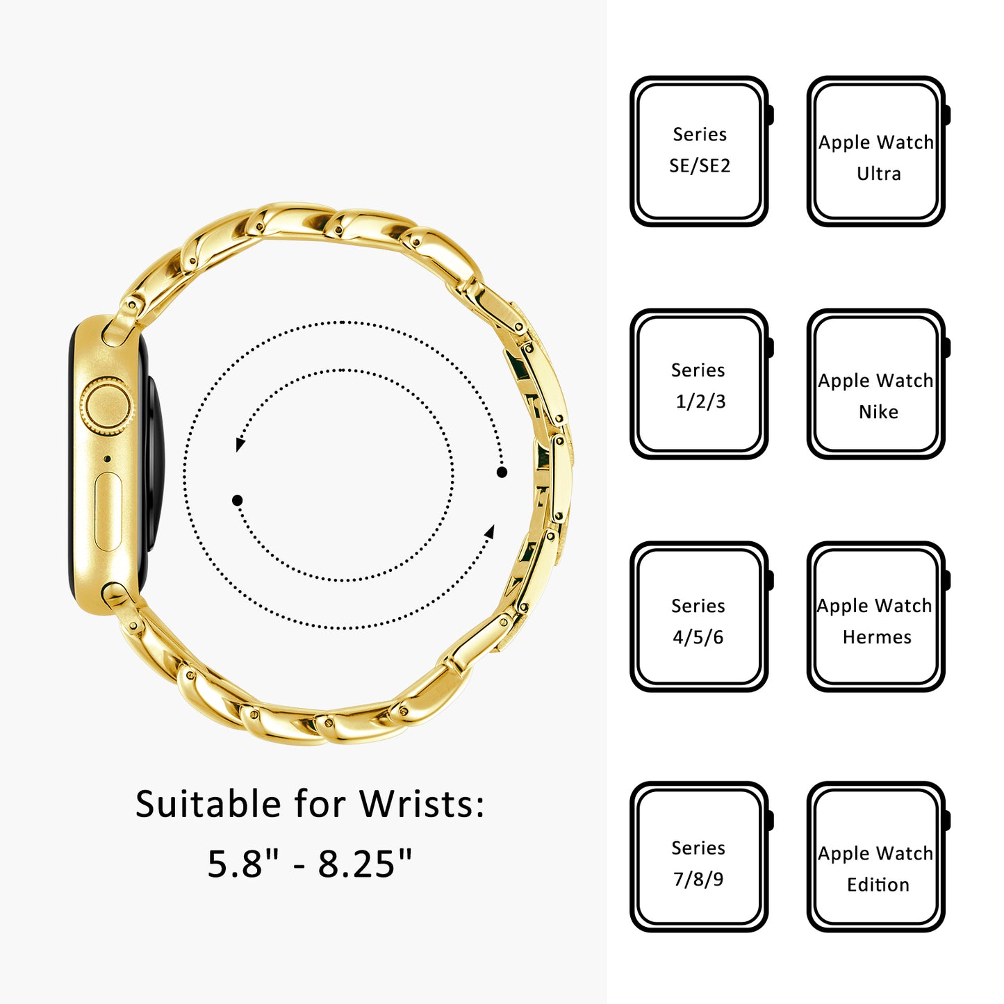 Stylish Watch Band Compatible with Apple Watch Band(38/40-42/44-46/49mm)