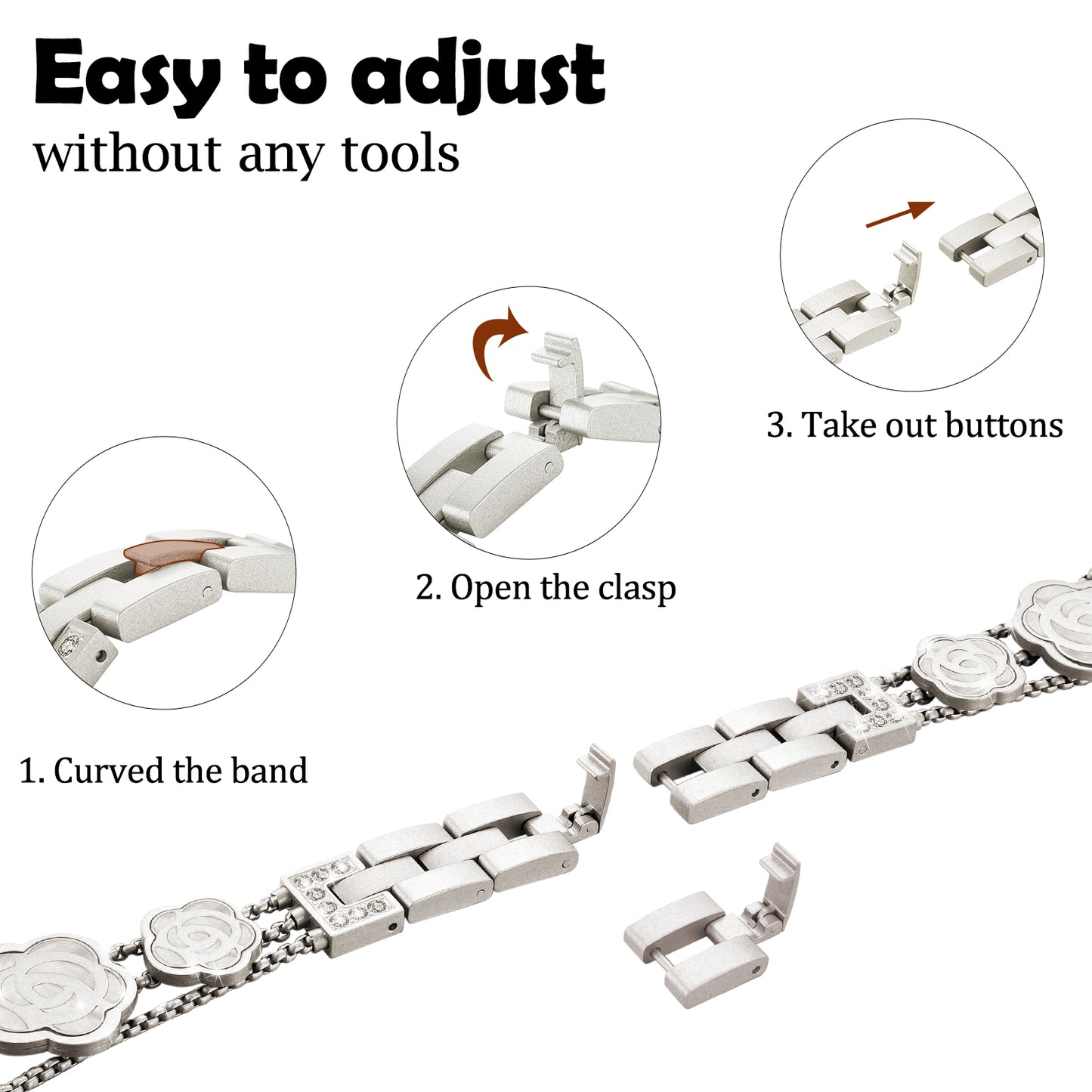 Flower Watch Band Compatible with Apple Watch Series 1-10 (38/40-42/44-46/49mm)