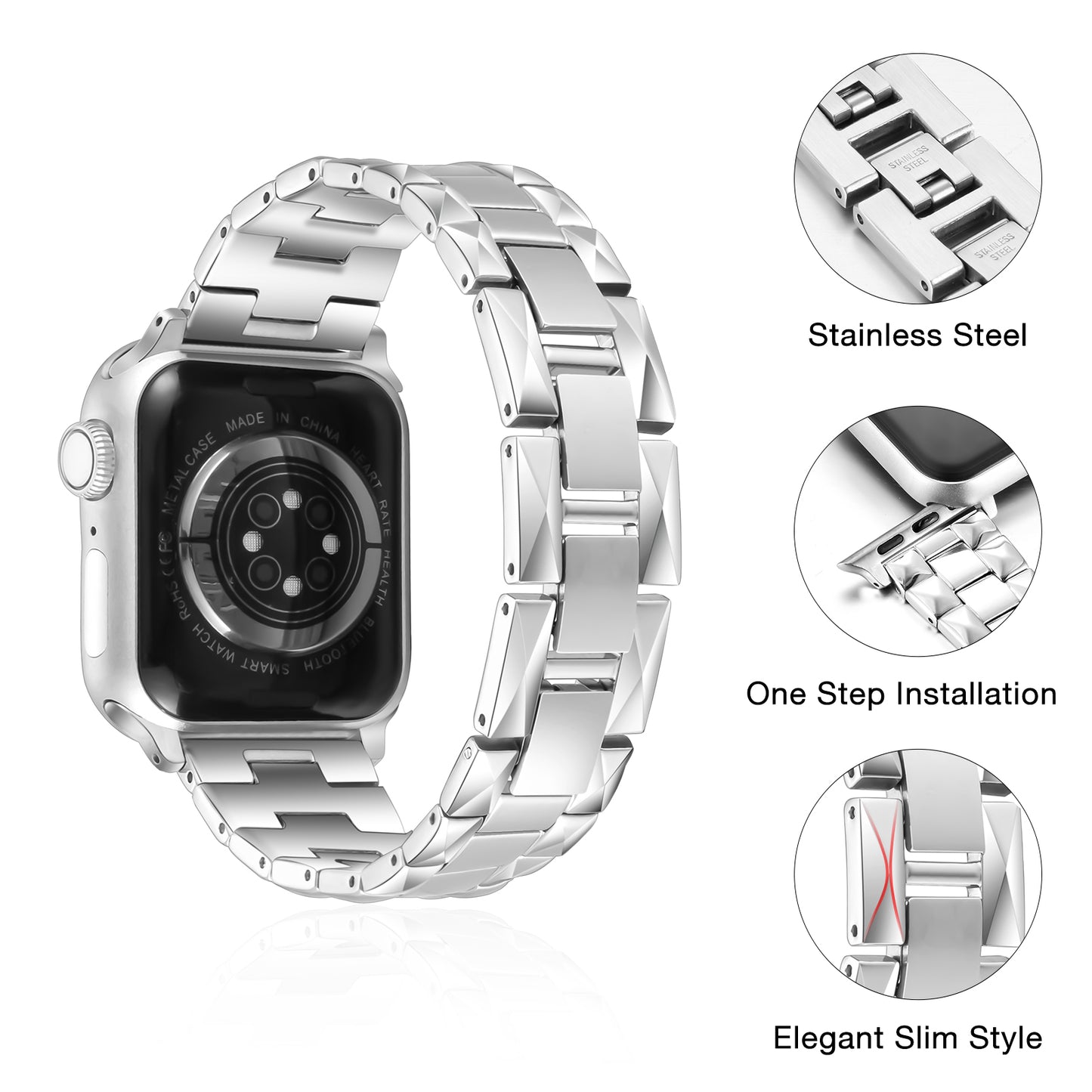 Classic Watch Band Compatible with Apple Watch Band (38/40-42/44-46/49mm)