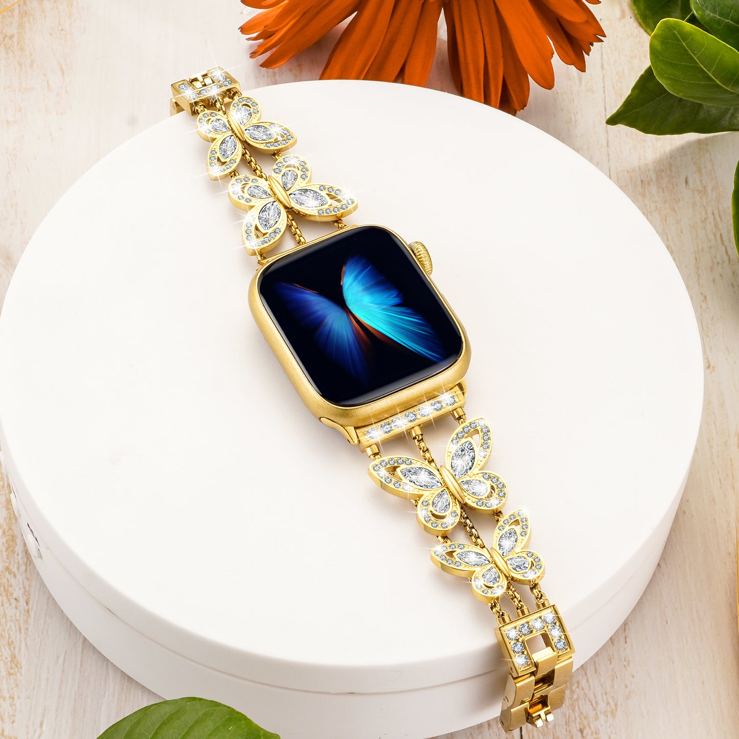 Butterfly Watch Band Compatible with Apple Watch Series 1-10 (38/40-42/44-46/49mm)