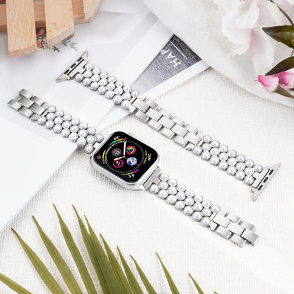Pearl Watch Band Compatible with Apple Watch Series 1-10 (38/40-42/44-46/49mm)