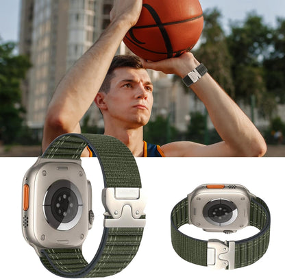 Nylon Woven Watch Band for Men Compatible with Apple Watch Ultra/Ultra 2 Band 49mm 46mm 45mm 44mm 42mm 41mm 40mm 38mm Men Women, Parachute Buckle Fabric Adjustable Sport Solo Loop Watch Strap for iWatch Bands Series 10/9/8/7/6/5/4/3/2/1/SE
