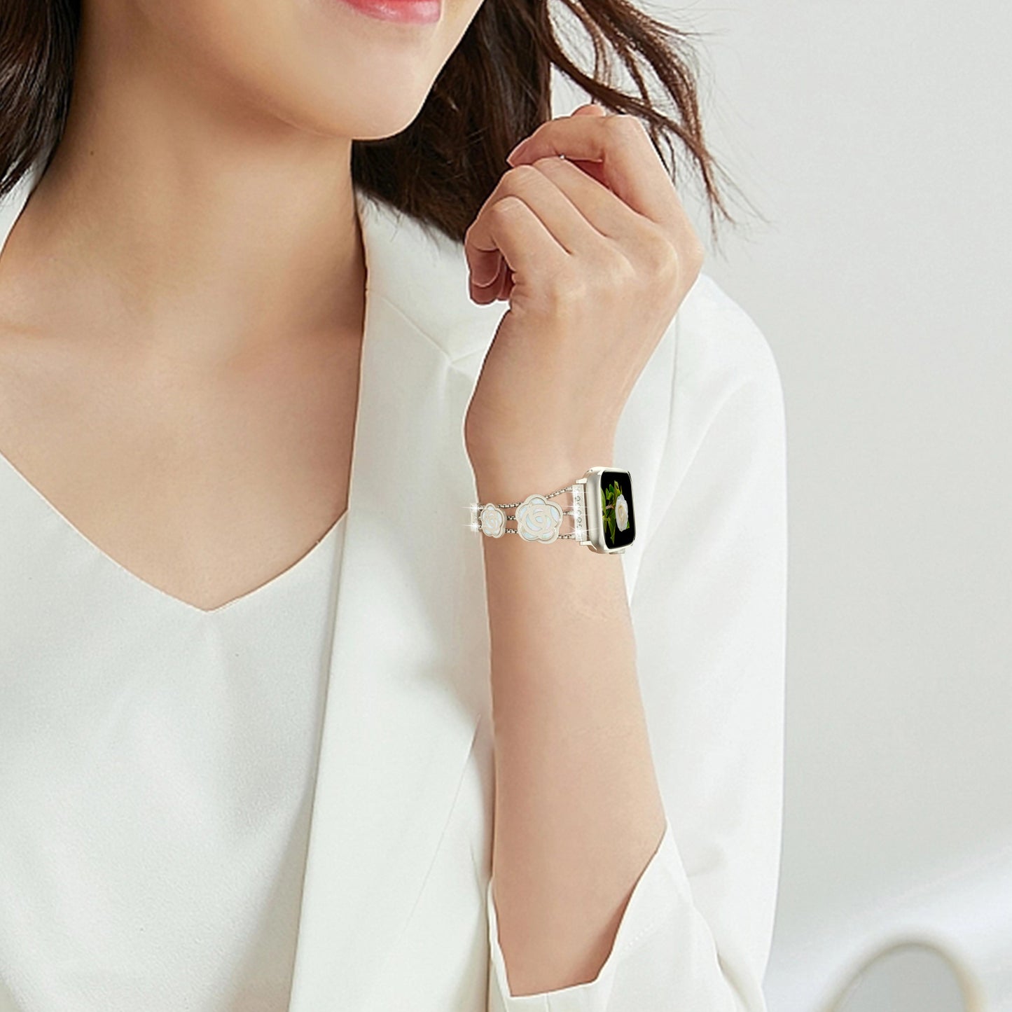 Flower Watch Band Compatible with Apple Watch Series 1-10 (38/40-42/44-46/49mm)