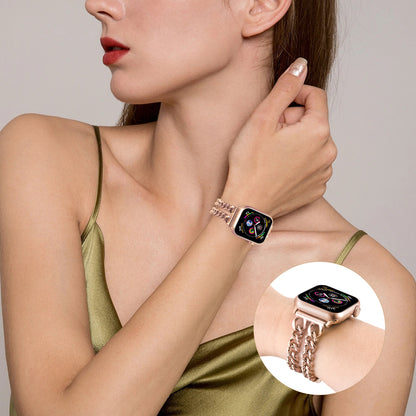 Stainless Steel Watch Band Compatible with Apple Watch Band (38/40-42/44-46/49mm)