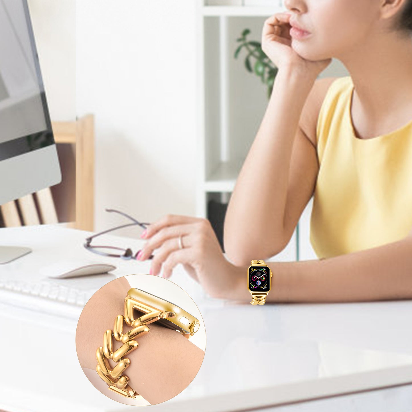 Stylish Watch Band Compatible with Apple Watch Band(38/40-42/44-46/49mm)