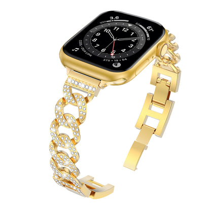 Cowboy Chain Dressy Watch Band Compatible with Apple Watch Series 1-10 SE SE2 (38/40-42/44-46/49mm)