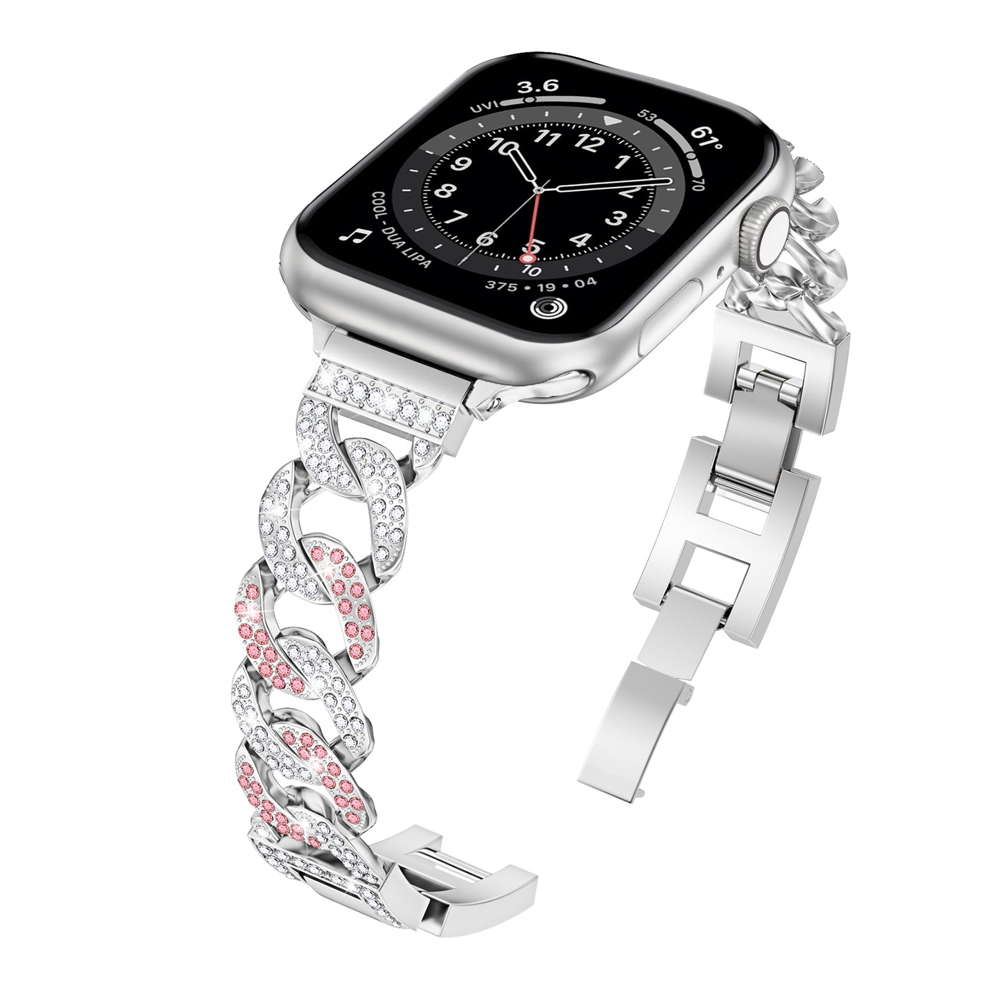 Cowboy Chain Dressy Watch Band Compatible with Apple Watch Series 1-10 SE SE2 (38/40-42/44-46/49mm)