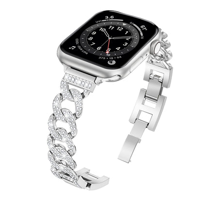 Cowboy Chain Dressy Watch Band Compatible with Apple Watch Series 1-10 SE SE2 (38/40-42/44-46/49mm)