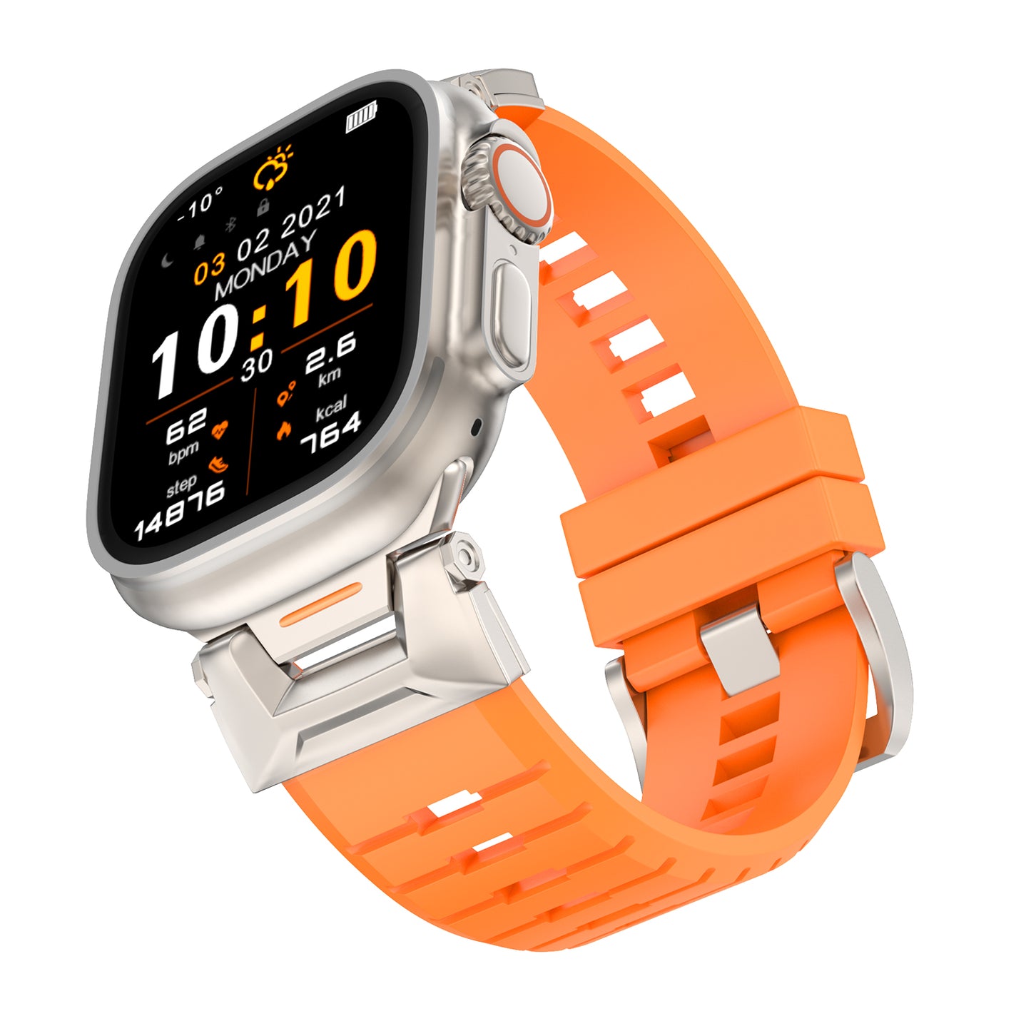 Sport Rugged Straps Compatible with Apple Watch Series 1-9 SE Ultra 2 (38/40-42/44-46/49mm)