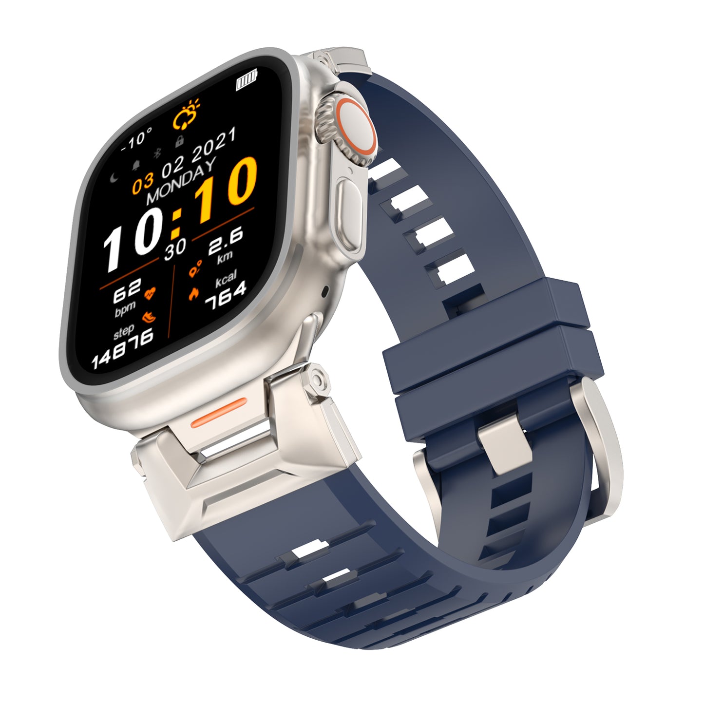 Sport Rugged Straps Compatible with Apple Watch Series 1-9 SE Ultra 2 (38/40-42/44-46/49mm)