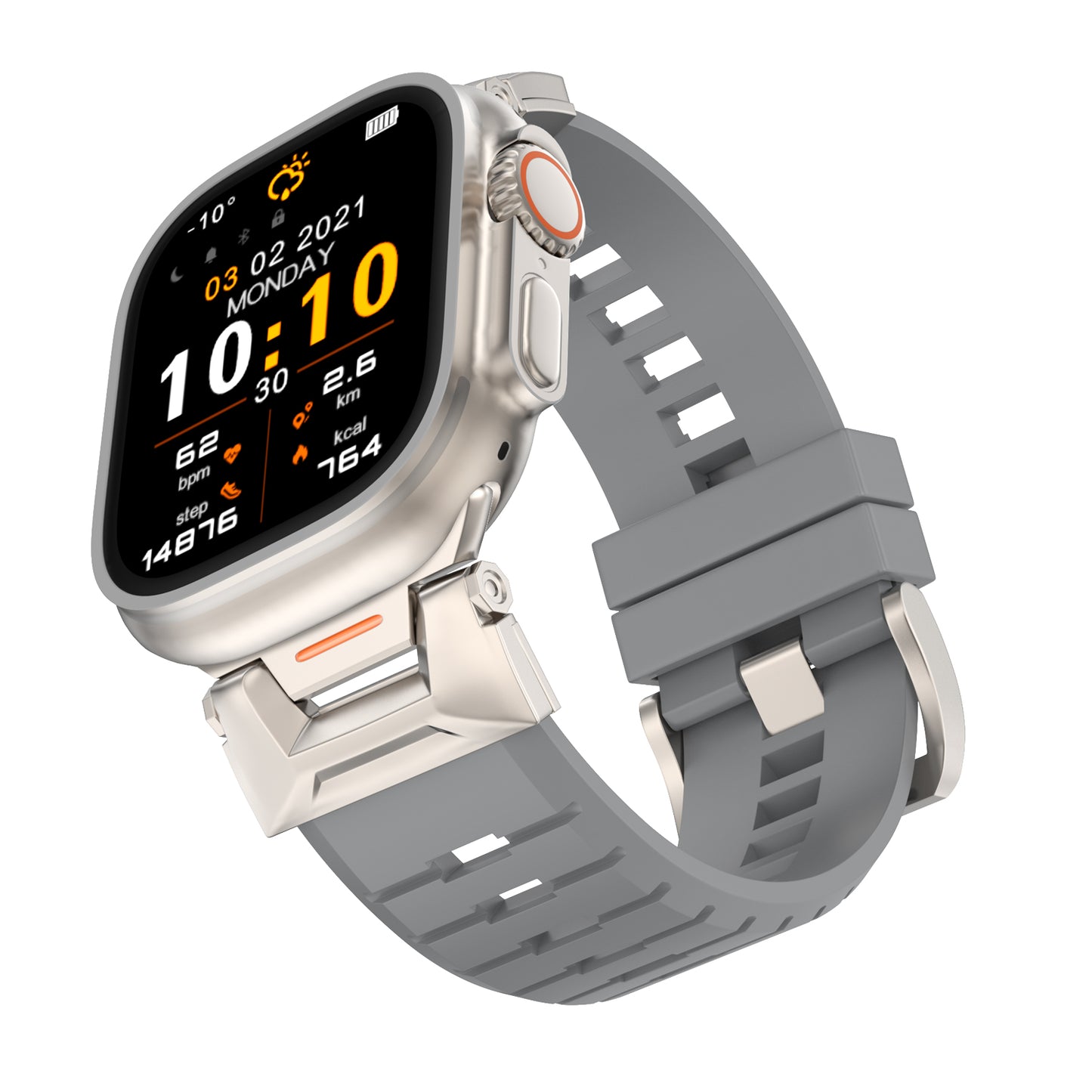 Sport Rugged Straps Compatible with Apple Watch Series 1-9 SE Ultra 2 (38/40-42/44-46/49mm)