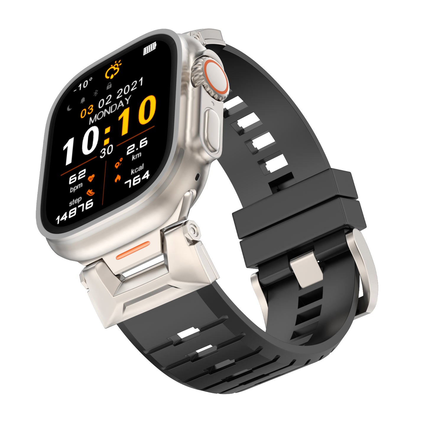 Sport Rugged Straps Compatible with Apple Watch Series 1-9 SE Ultra 2 (38/40-42/44-46/49mm)