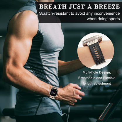 Sport Rugged Straps Compatible with Apple Watch Series 1-9 SE Ultra 2 (38/40-42/44-46/49mm)