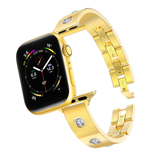 Fancy Dress Diamond Watch Band With Apple Watch  (38/40-42/44-46/49mm)