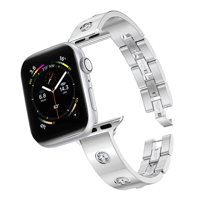 Fancy Dress Diamond Watch Band With Apple Watch  (38/40-42/44-46/49mm)