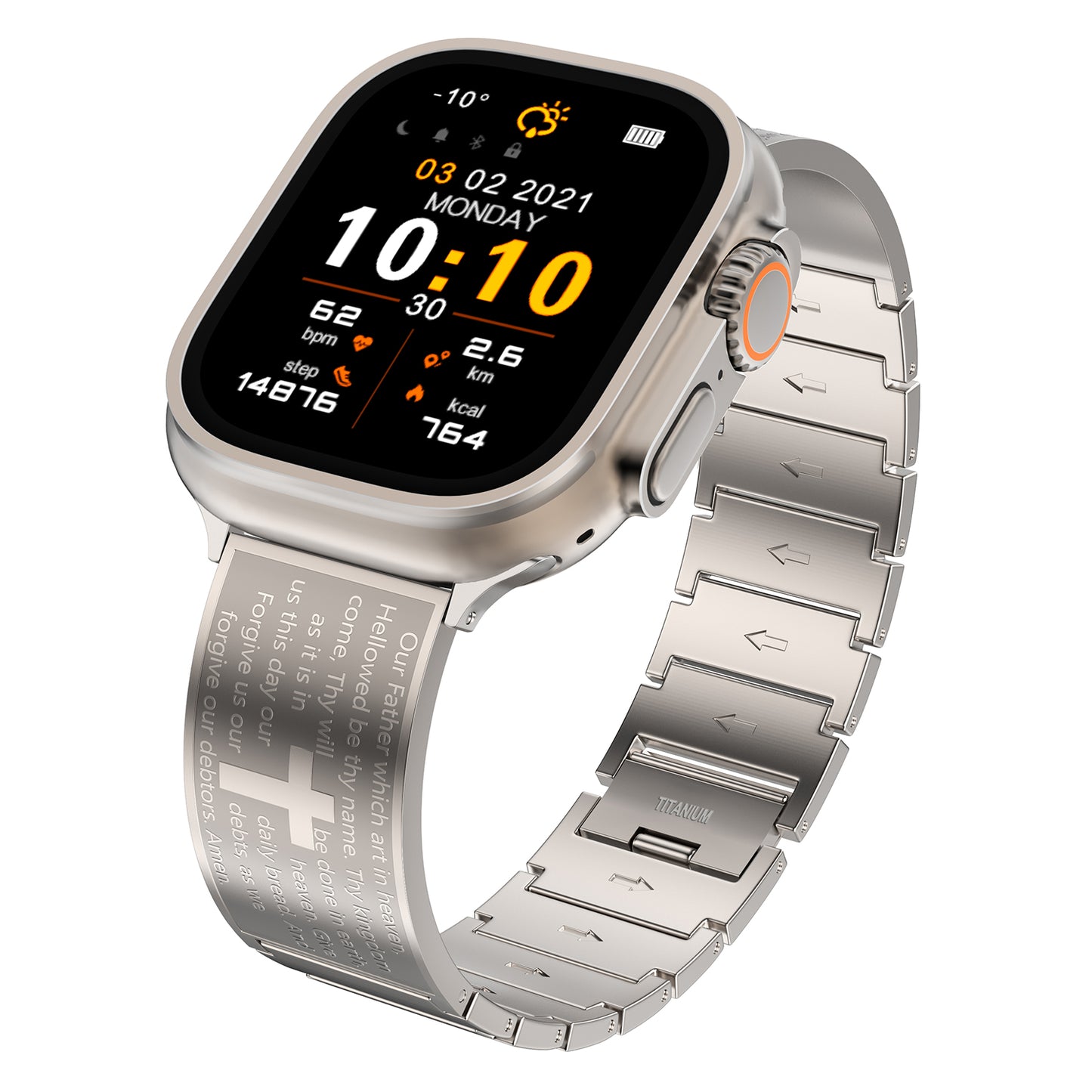 Titanium Watch Band Compatible With Apple Watch Series 1-10 Ultra (42-44-45-46-49mmmm)