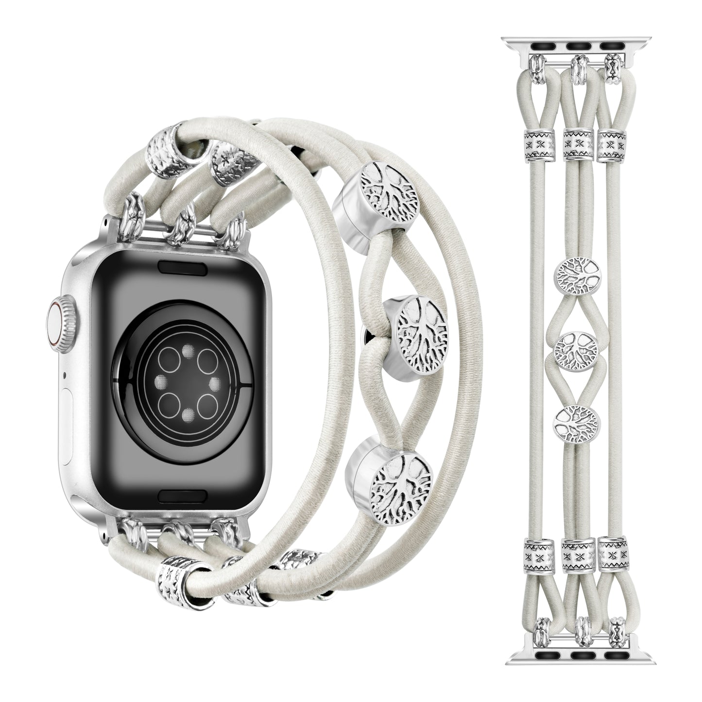 Stretchy Watch Band Compatible with Apple Watch Series 1-10 (38/40-42/44-46/49mm)