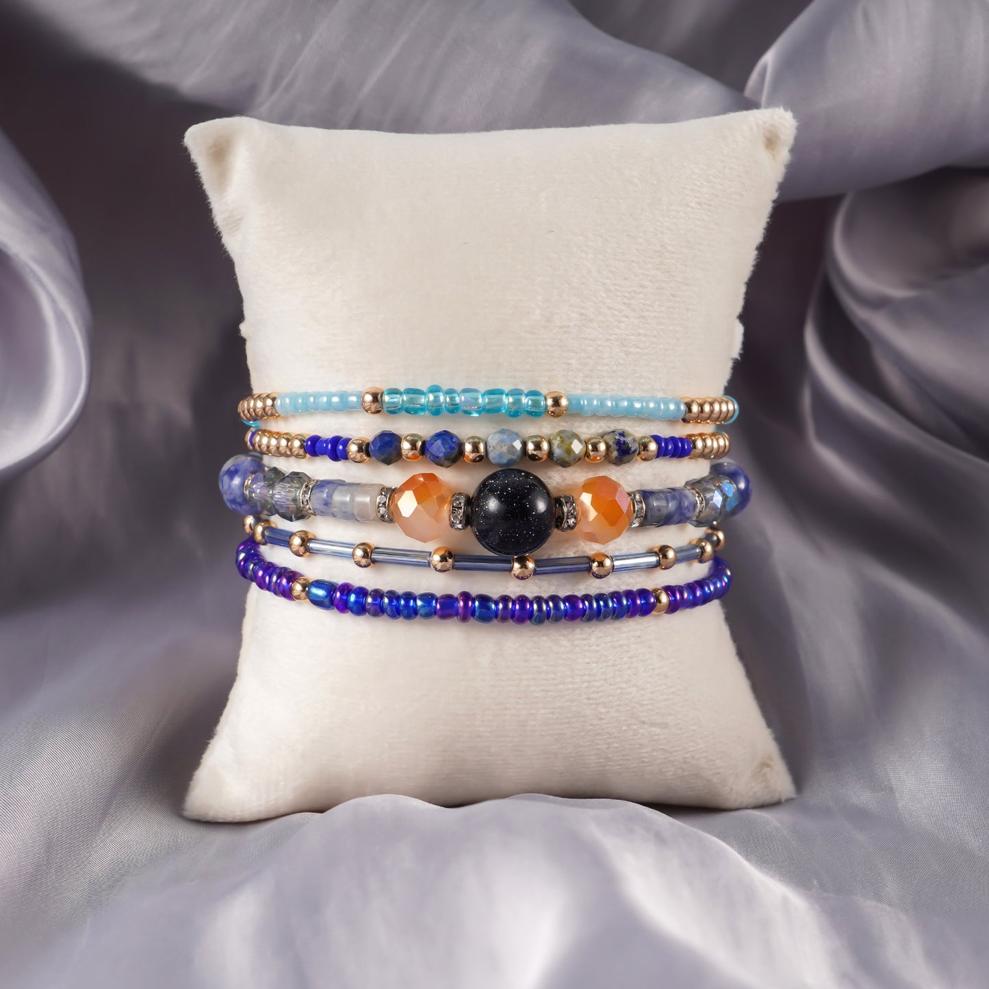 Beaded Stone Watch Band for Women Compatible with Apple Watch 38mm 40mm 41mm 42mm 44mm 45mm 46mm 49mm Dressy Cute Watch Strap for Apple Watch Ultra 2/Ultra Series 10/9/8/7/6/5/4/3/2/1 SE