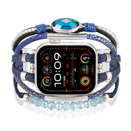 Skimemry Boho Multilayer Wrap Strap Apple Watch Bands for iWatch Series 1-10/SE (38/40-42/44-46/49mm)