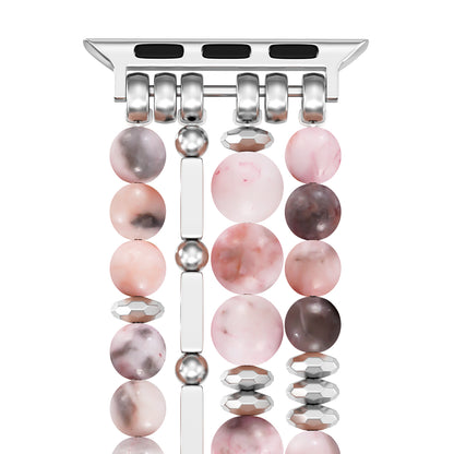 Skimemry Natural Stone Beaded Watch Bands - Women’s Dressy Cute Watch StrapCompatible with Apple Watch Series 1-10 SE Ultra/Ultra 2(38/40-42/44-46/49mm)