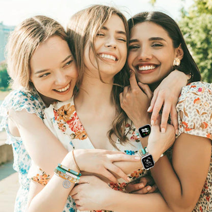 Beaded Watch Band Compatible with Apple Watch Series 1-10 (38/40-42/44-46/49mm)