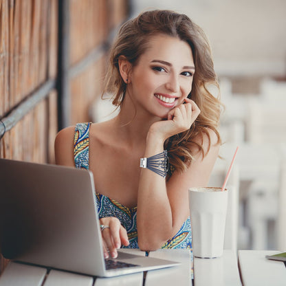 Boho Multilayer Leather Jewelry Wrap Compatible for Apple Watch Series 1-10 SE (38/40-42/44-46/49mm)